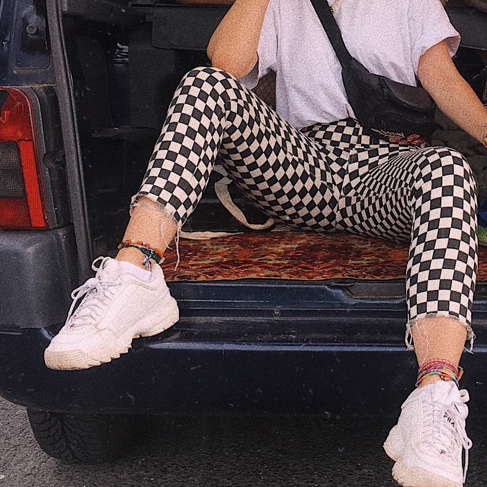 CHECKERED JEANS ♟